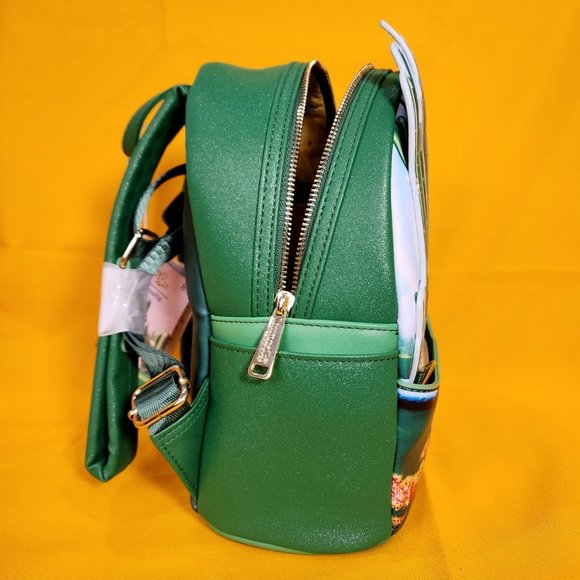 Loungefly The Wizard of Oz Emerald City Glow-in-the-Dark Green Mini Backpack NEW main image 11
